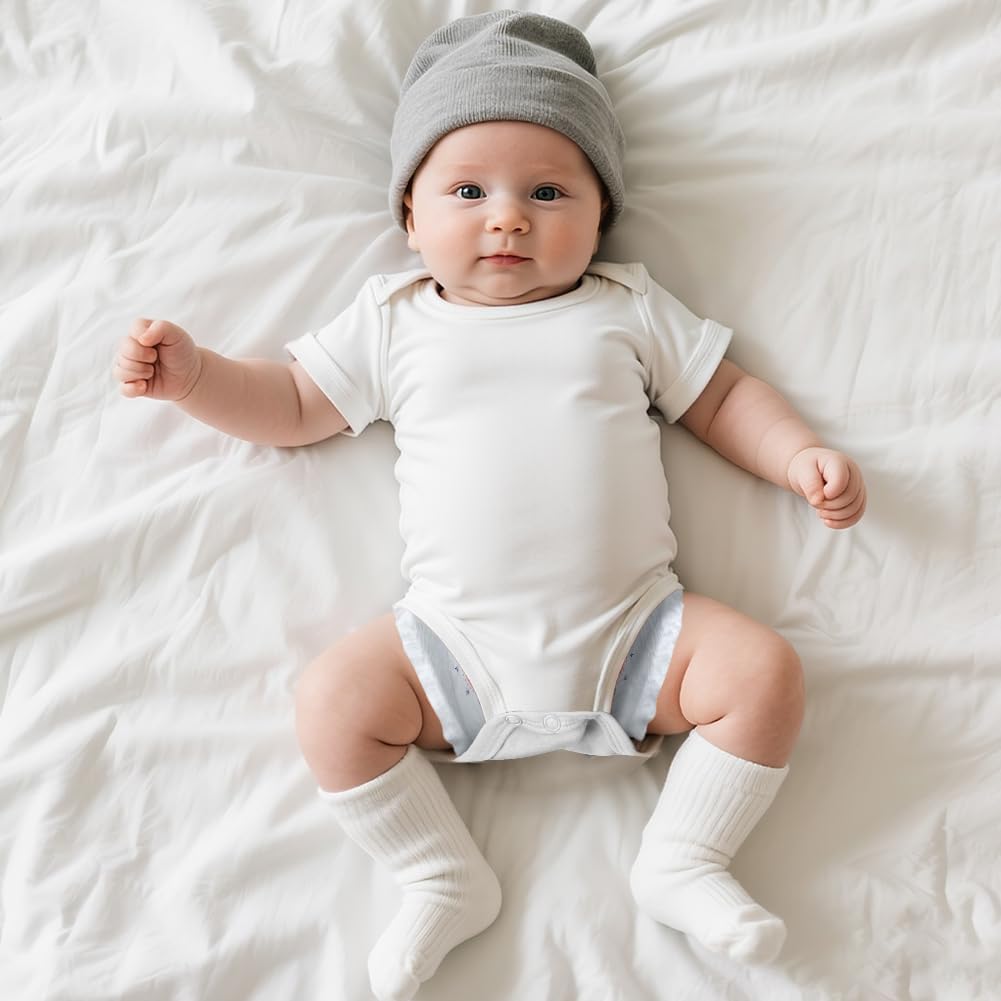 Thumbnail 6 de Vicloon Baby Short Sleeve Bodysuits (Pack of 3/5) in Pure Cotton – Unisex Newborn Vests