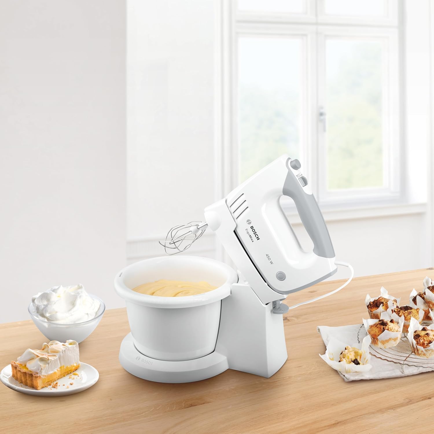 Detalle de Bosch MFQ36460 Handrührgerät 450 W weiß