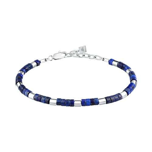 Detalle de Morellato Bracciale Uomo in Acciaio con Lapislazzuli – Collezione Pietre, S1736