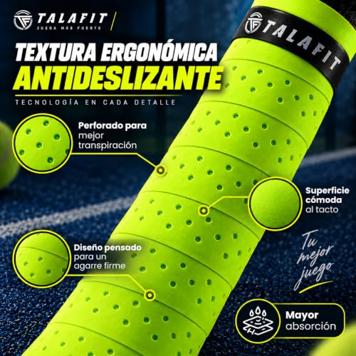 Thumbnail 2 de TALAFIT OverGrips Pro - Pack de 4 grip perforados para pádel