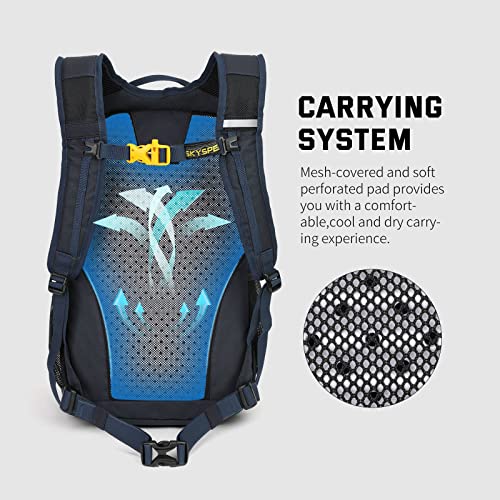 Detalle de SKYSPER Leicht Wanderrucksack 20L – Kleiner Begleiter mit Rückenbelüftung