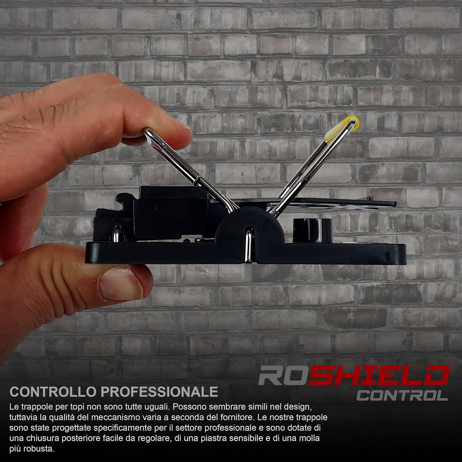 Detalle 2 de Roshield 6 Trappole per Topi: Trappole a Scatto Riutilizzabili e Sicure per Interni ed Esterni