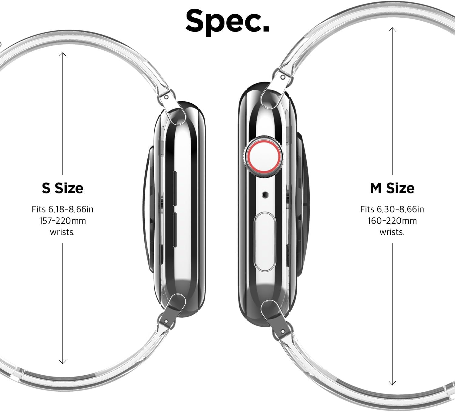 Thumbnail 4 de elago Clear Protective Band for Apple Watch (TPU) with Strap Connector – transparent watch strap