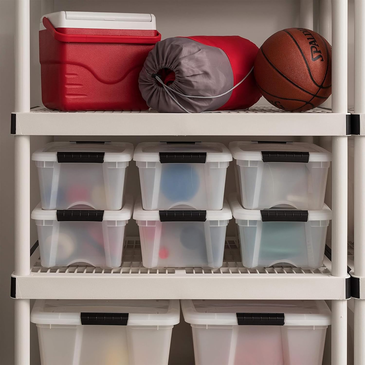 Thumbnail 4 de IRIS USA 13 QT Plastic Storage Box Pearl
