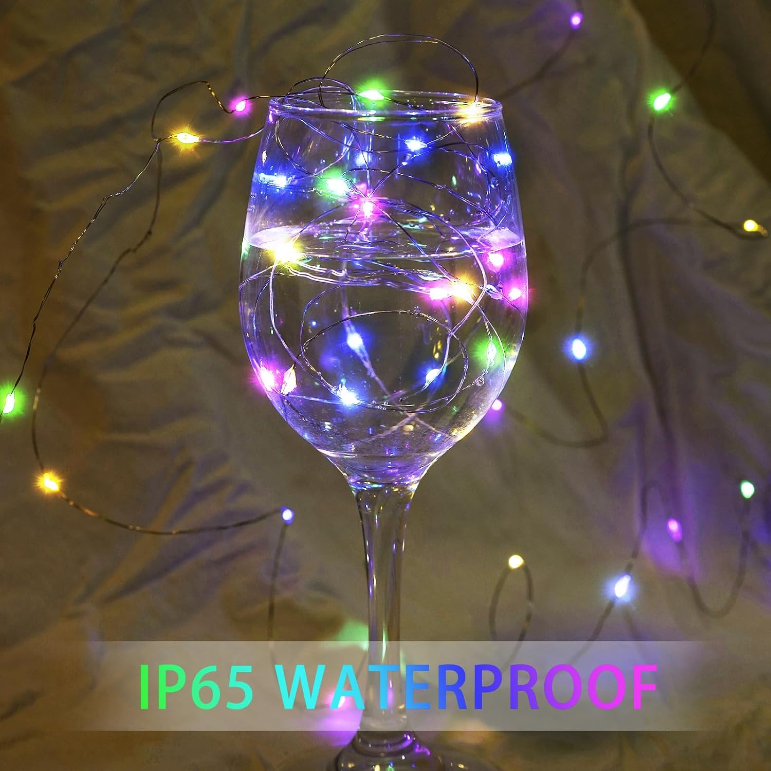 Detalle 2 de chzk D11-UG-V8A4 8-Pack Fairy Lights, 7 ft, 20 LEDs, 3 Modes