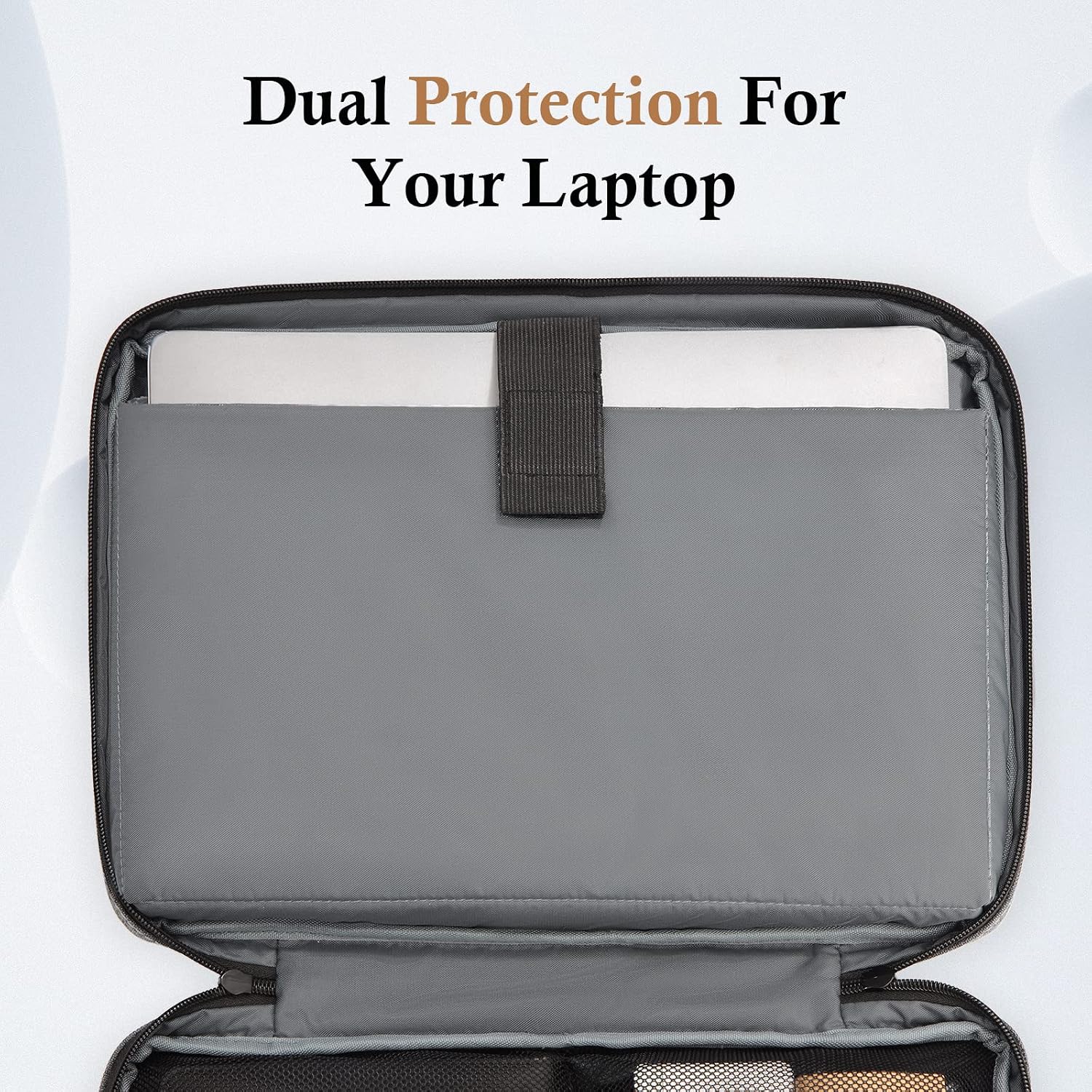 Thumbnail 6 de Bagasin Laptop Hülle Tasche 14–17,3 Zoll – wasserdicht, 4‑lagiger Schutz, TSA-Griff
