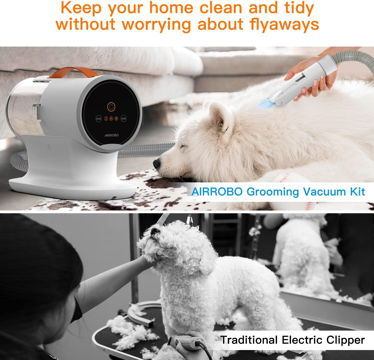 Thumbnail 4 de AIRROBO PG100 Dog Grooming Vacuum 12000Pa 🐾