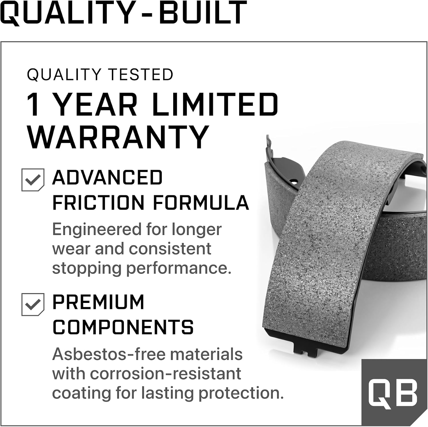 Thumbnail 5 de QUALITY-BUILT Parking Brake Shoes FPS771