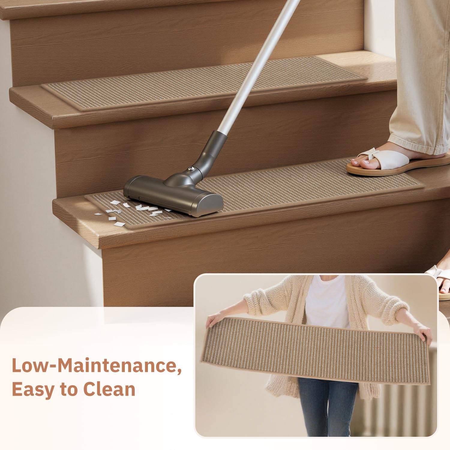Detalle 2 de Jute Stair Treads, 8" x 30