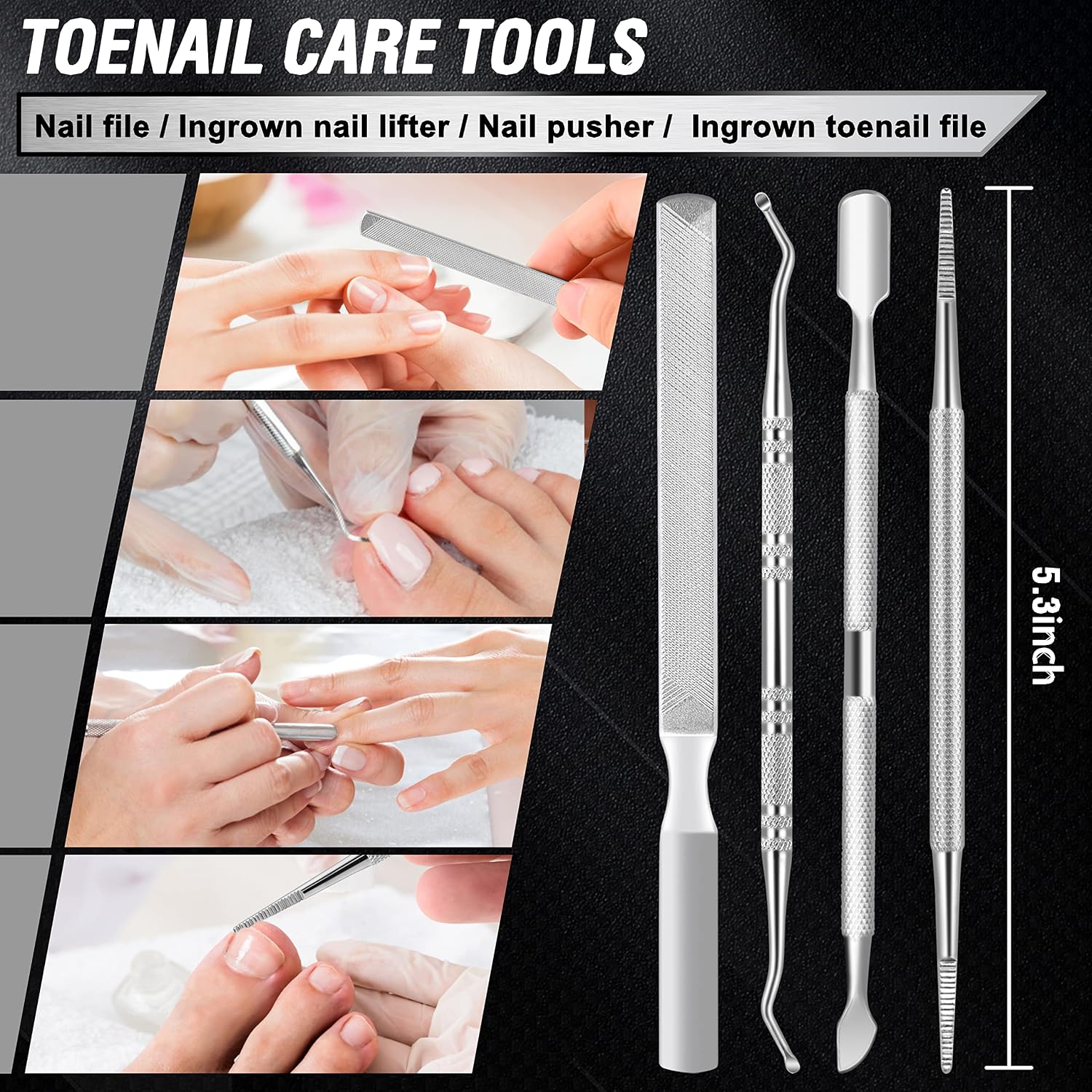 Thumbnail 5 de Aucurwen Heavy Duty Toenail Clippers 7pcs ✂