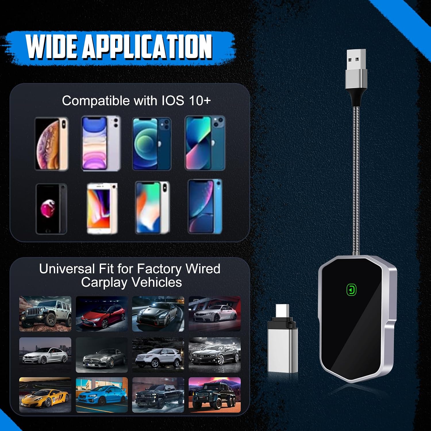 Thumbnail 6 de Afurkuot wireless CarPlay adapter for iOS 10+