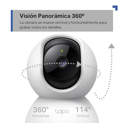 Thumbnail 3 de Tapo C21A: cámara interior 2K 3MP con visión 360° y notificaciones en tiempo real