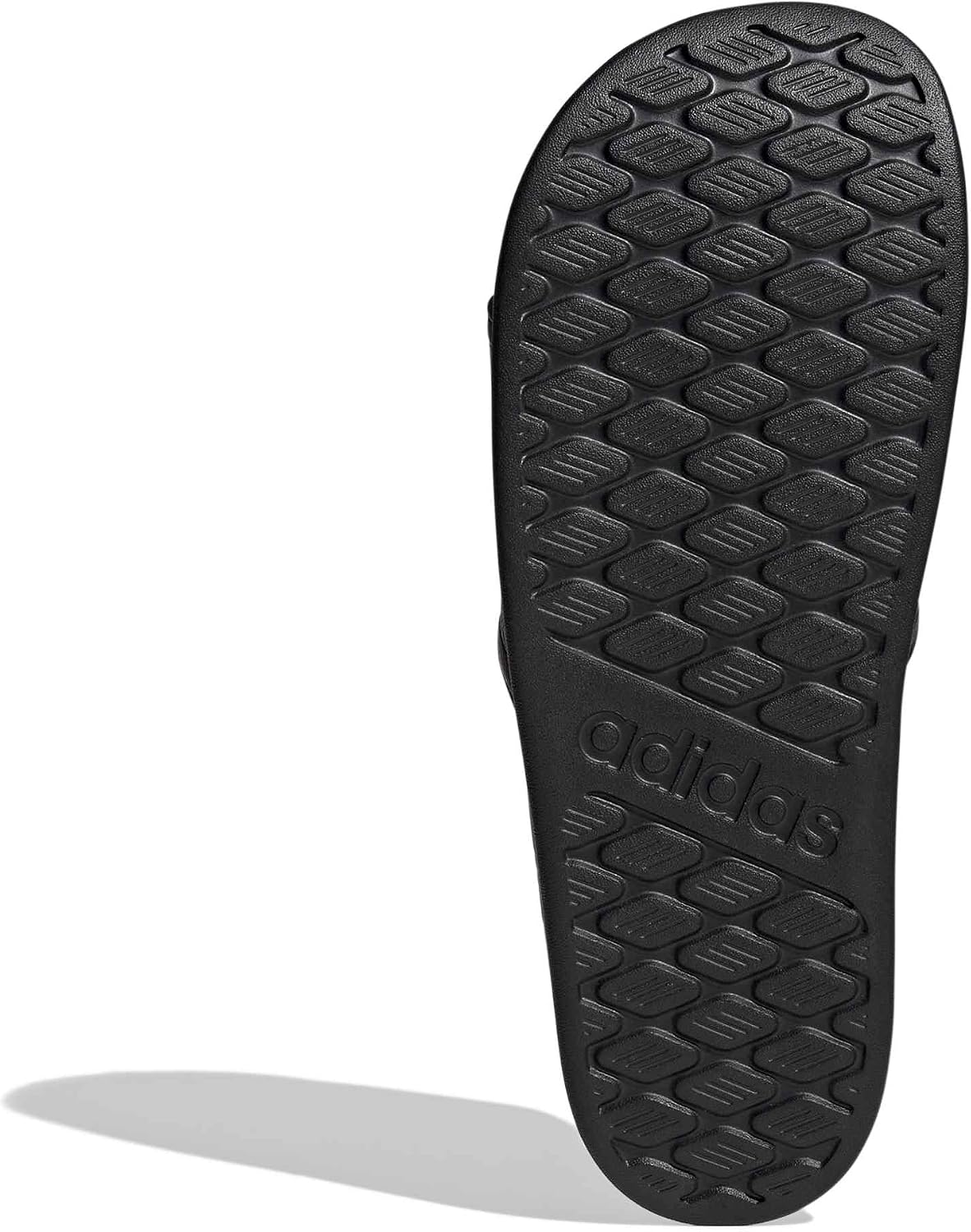 Detalle de adidas Adilette Comfort 2.0 Slides – Unisex, Core Black/Core Black/Carbon, 44.5 EU