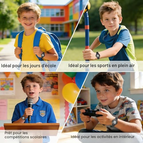 Thumbnail 5 de DTKID Montre Enfant Digitale 7 Couleurs LED — Chronomètre et Étanchéité 30M