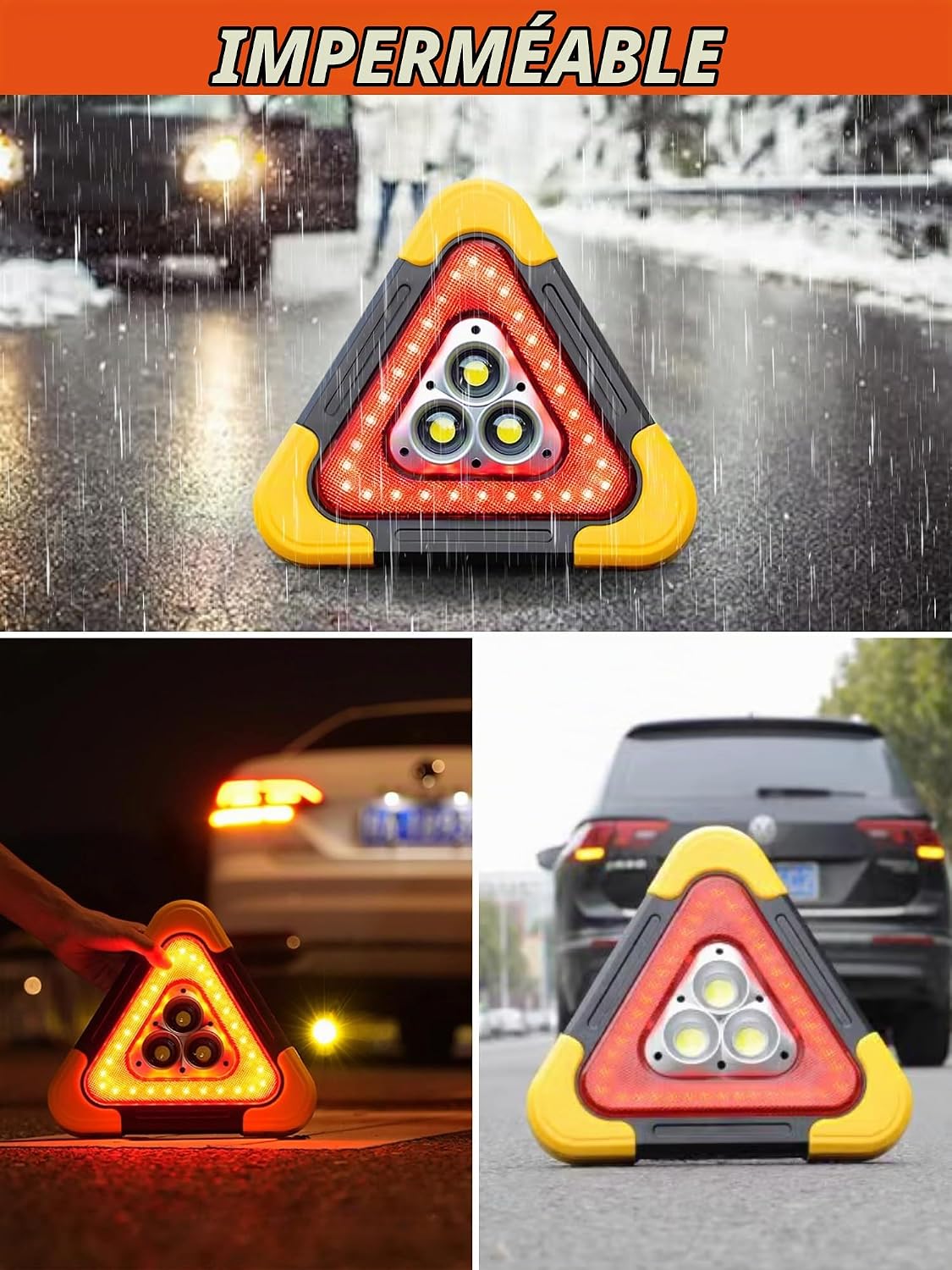 Thumbnail 5 de MAGIC SELECT LED-waarschuwingsdriehoek, 30 W, 3 lichtstanden en waterdicht