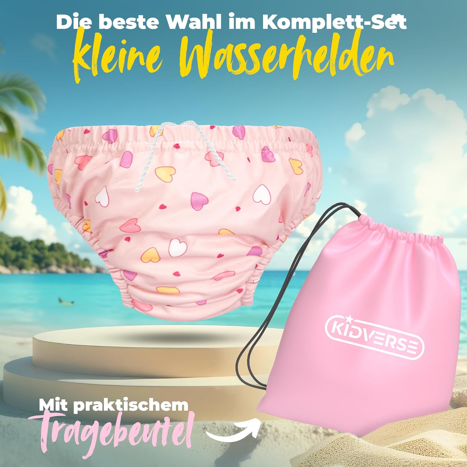 Thumbnail 2 de KIDVERSE Schwimmwindel Baby Badehose ab 1–2 Jahre – Wiederverwendbar, hautfreundlich, mit Tragetasche