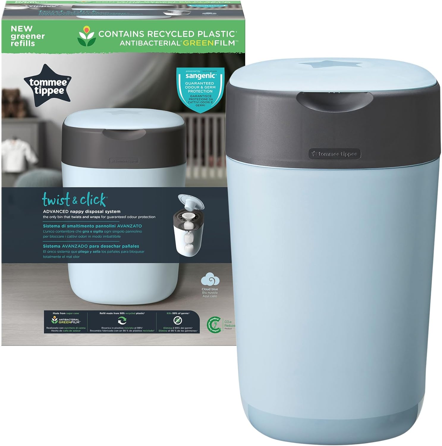 Thumbnail 6 de Tommee Tippee Twist and Click Nappy Bin 33