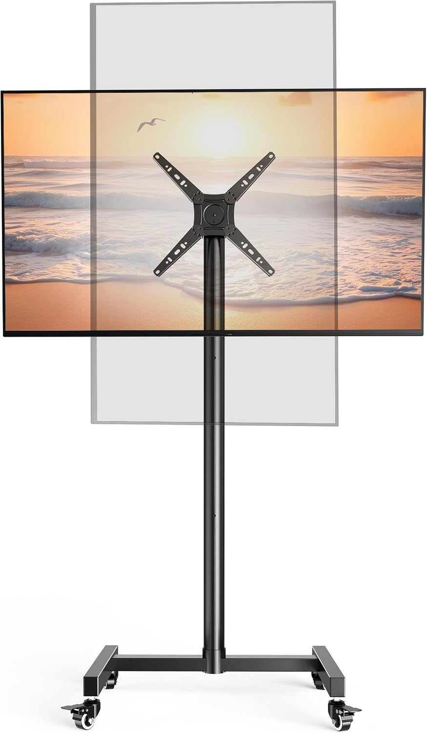 Detalle de WHYFONE Mobile TV Stand on Wheels 17-50in