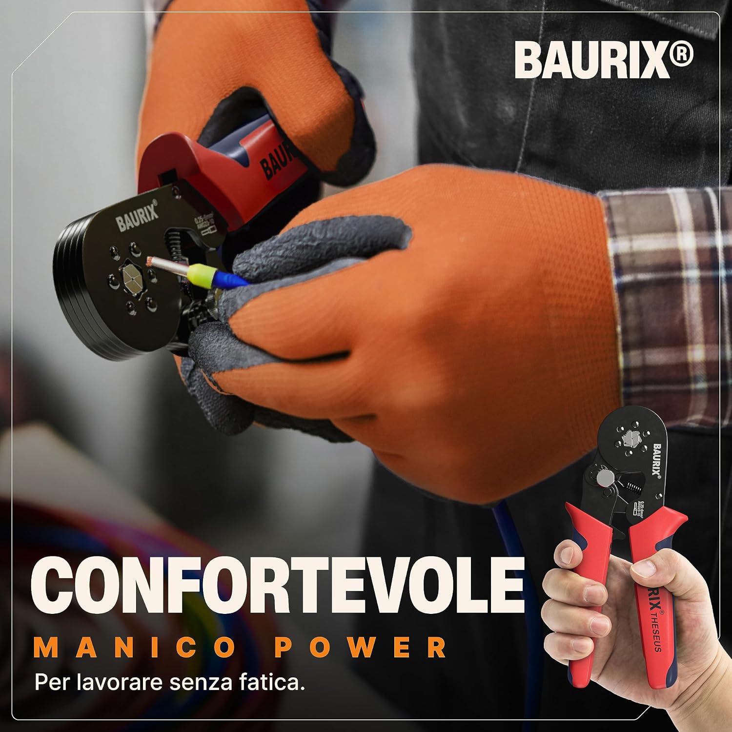 Thumbnail 5 de BAURIX THESEUS Pinza crimpatrice 0,25–6 mm²