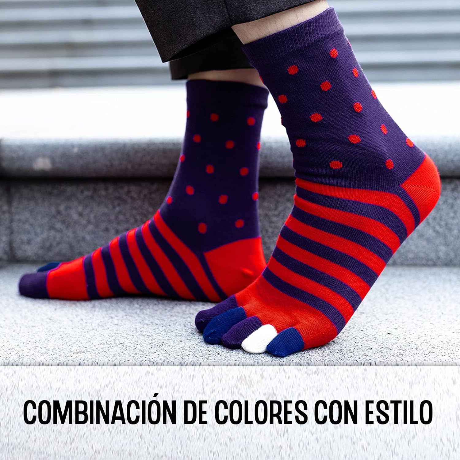 Thumbnail 1 de PUTUO Calcetines dedos hombres running 5 pares