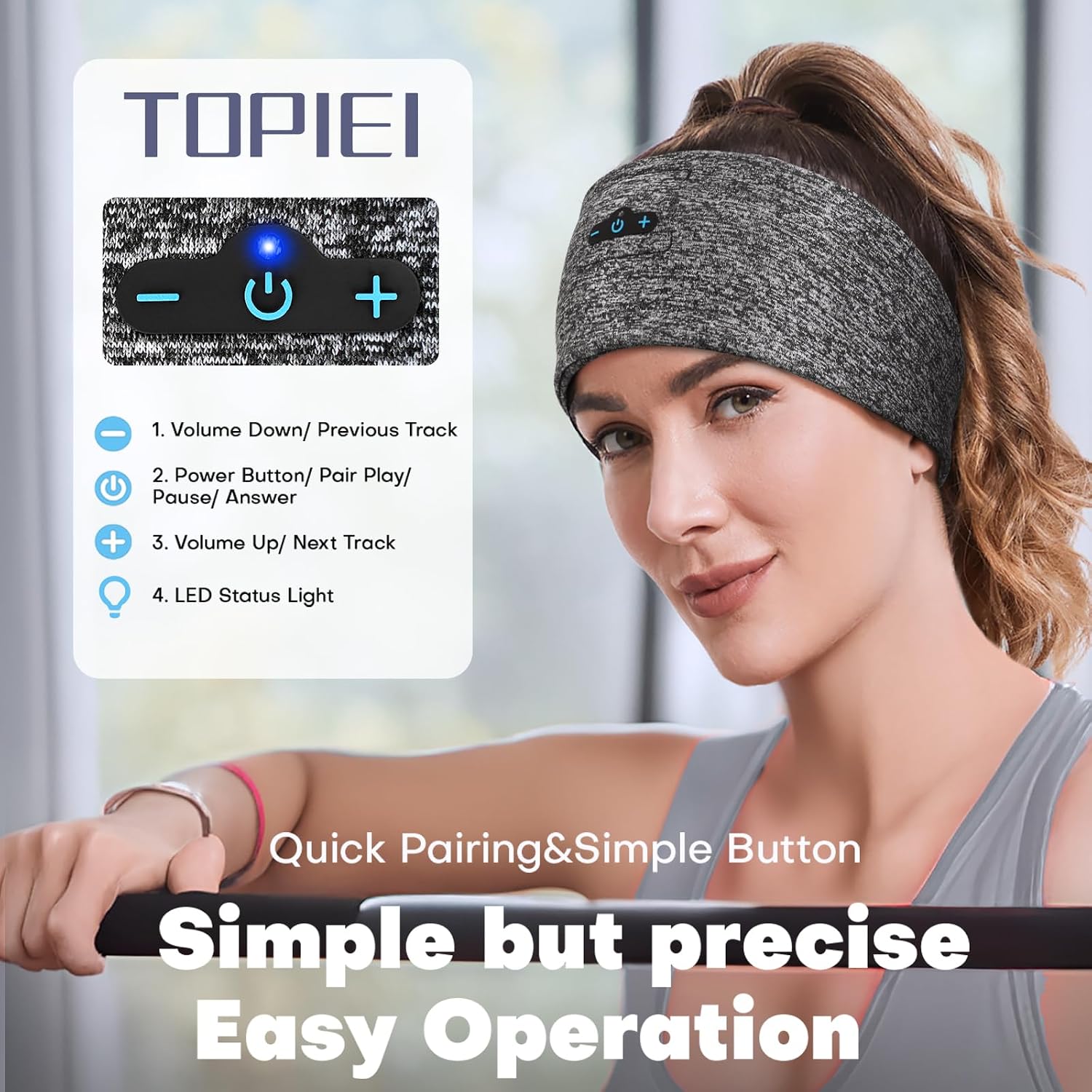 Thumbnail 3 de TOPIEI sleep headphones headband 2-pack