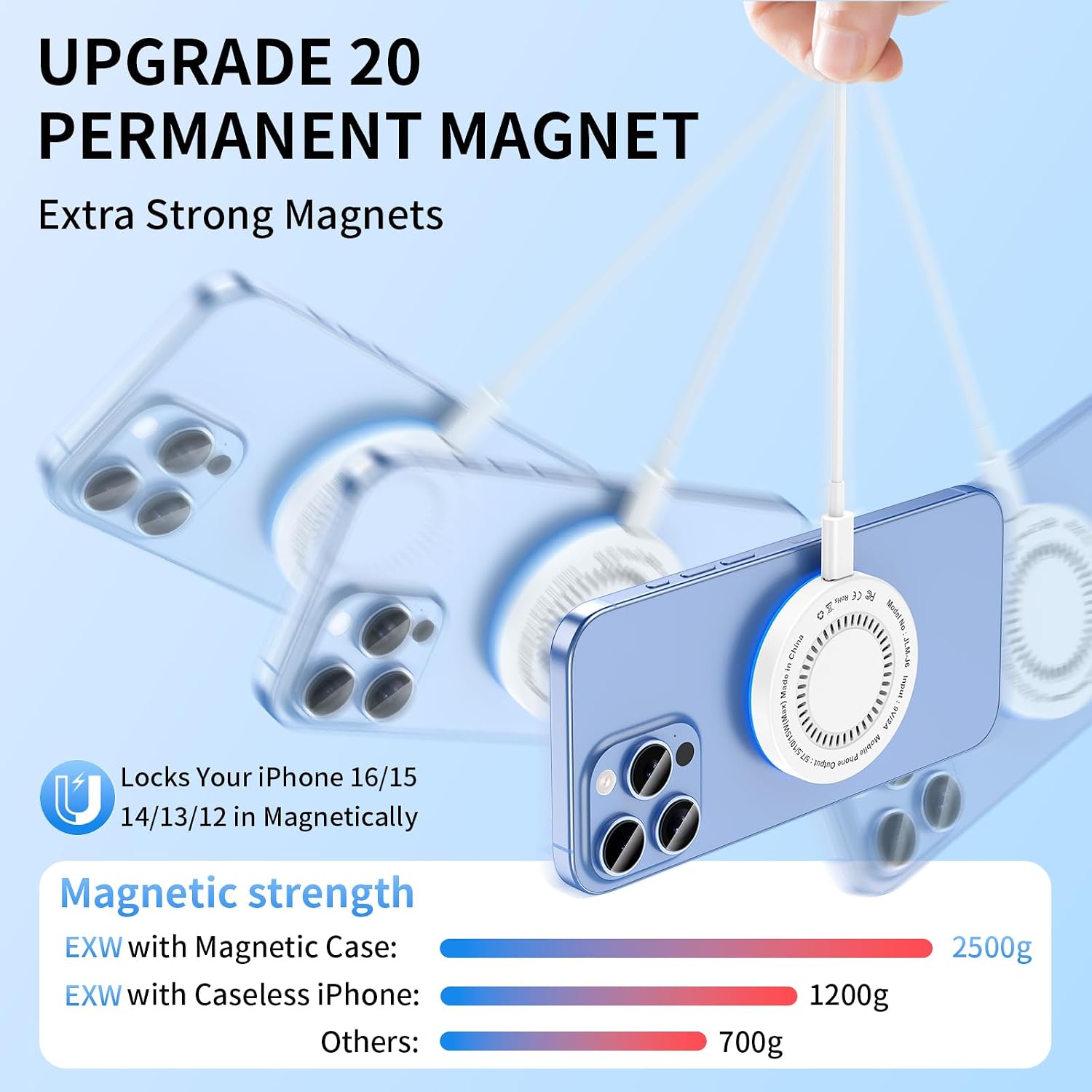 Detalle 2 de Magnetic Wireless Charger 15W fast charging pad