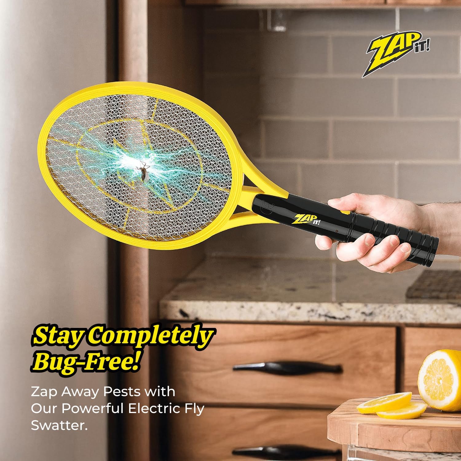 Thumbnail 1 de ZAP IT! YZ-8MIS-4W75 Fly Swatter, 3,500-Volt, LED, 2 AA Batteries