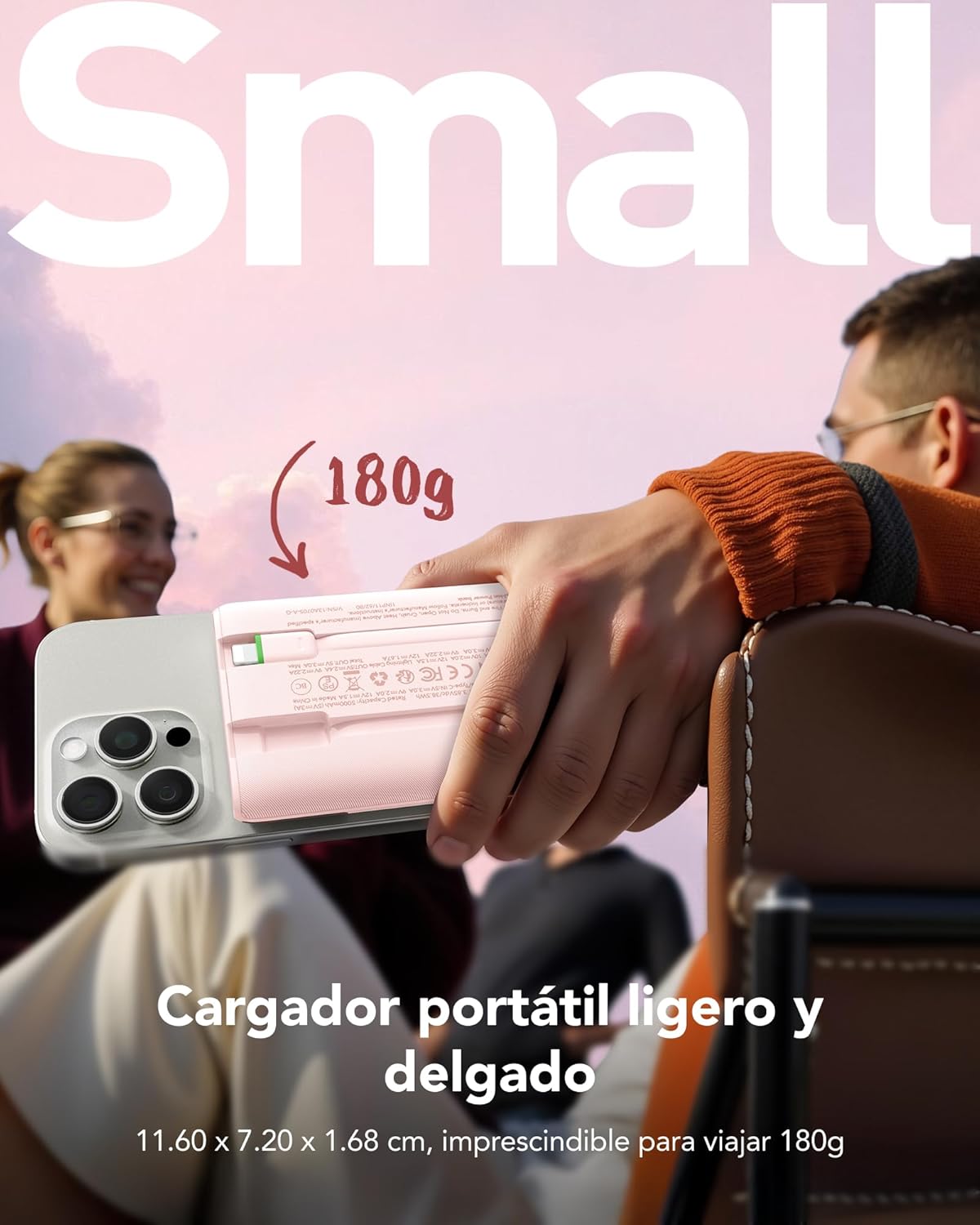 Thumbnail 2 de VEGER Power Bank 10000mAh con Cavi Integrati: ricarica rapida da 22,5W e 4 uscite in un formato sottile