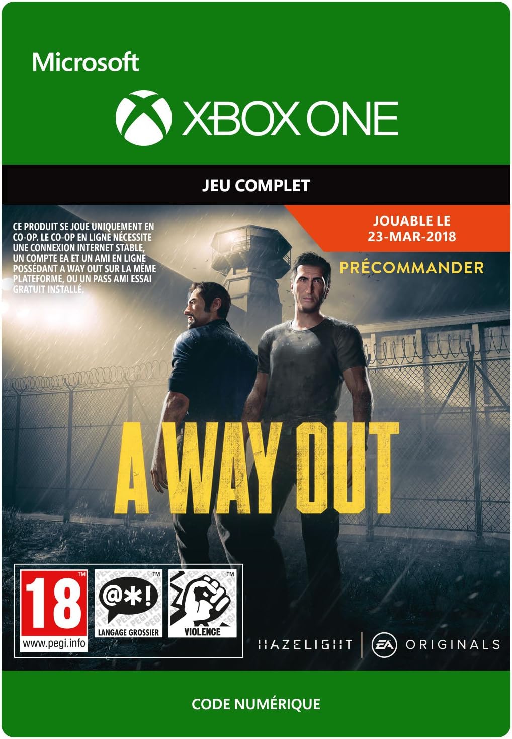 A Way Out Xbox One Téléchargement