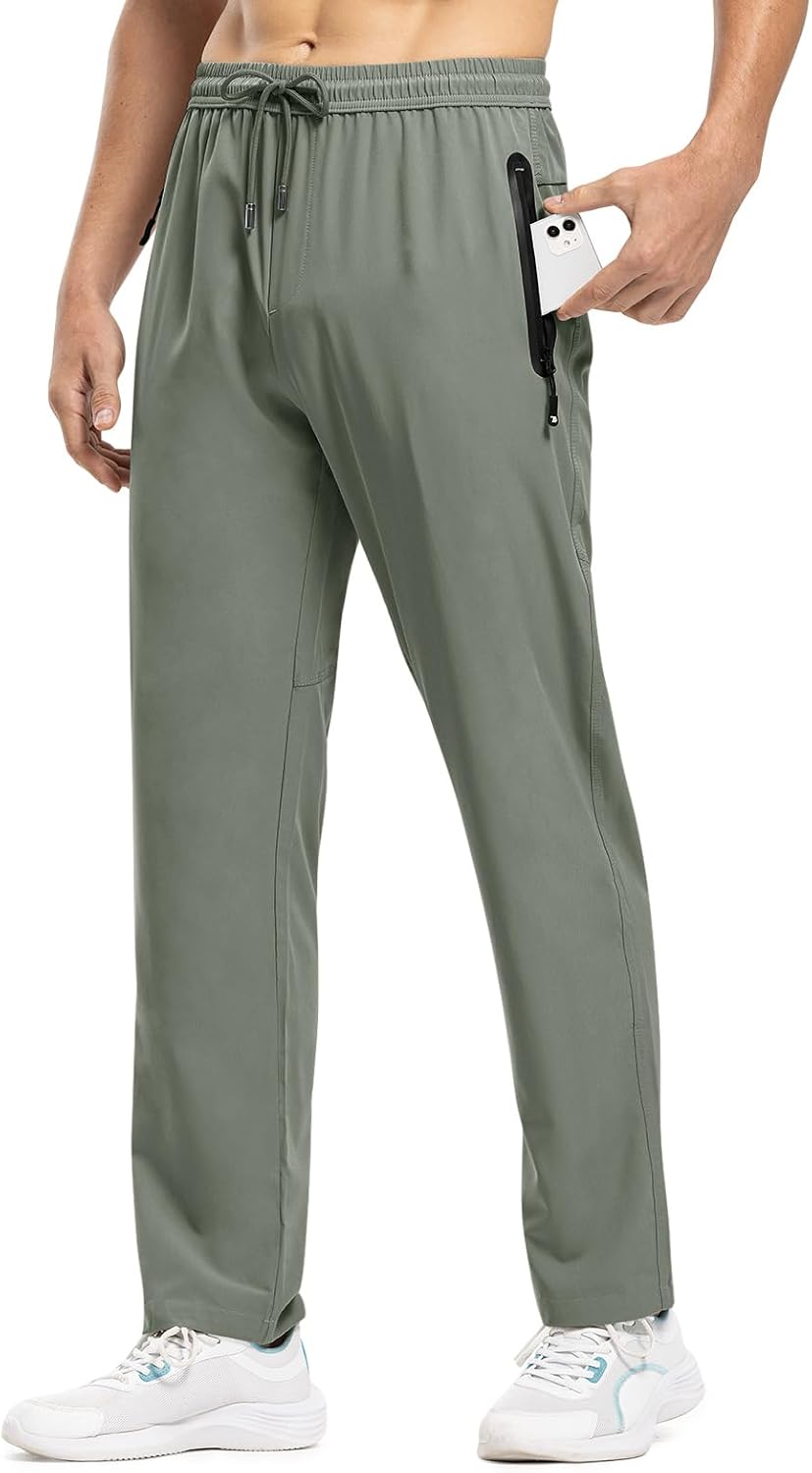 Detalle 2 de TBMPOY Men's Lightweight Hiking Pants with 4-Way Stretch and Zip Pockets