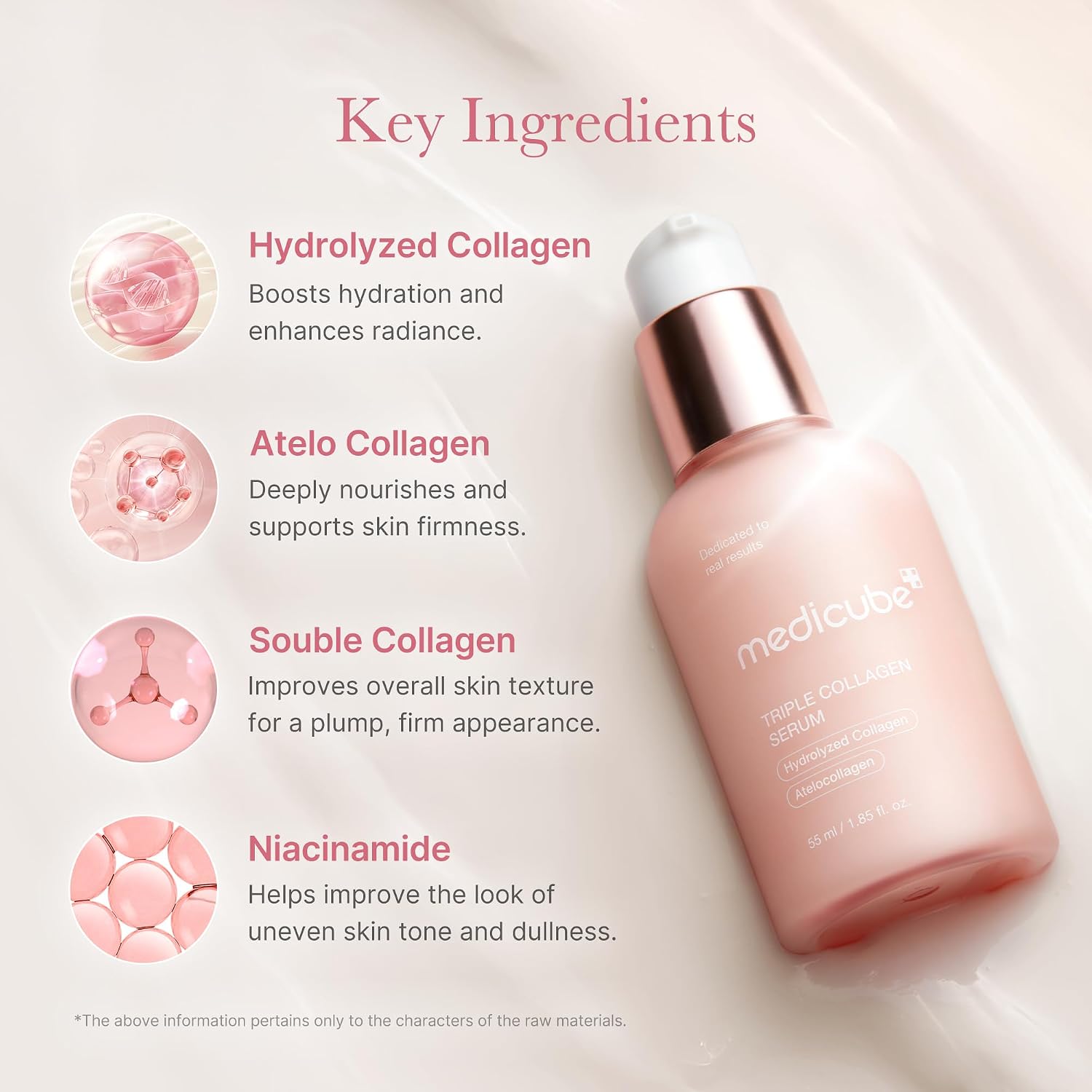 Detalle de medicube Triple Collagen Serum 55 ml – Niacinamid & Hyaluronsäure