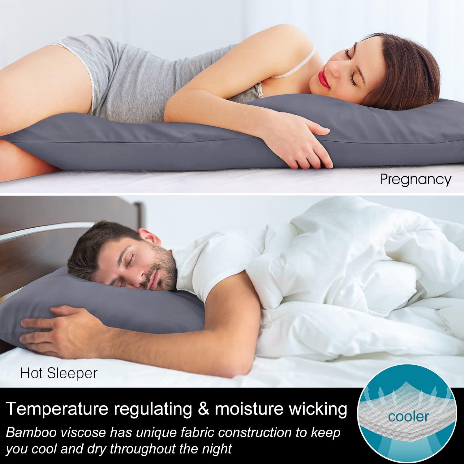 Thumbnail 2 de BEDELITE Body Pillow Cover 20x54 inches