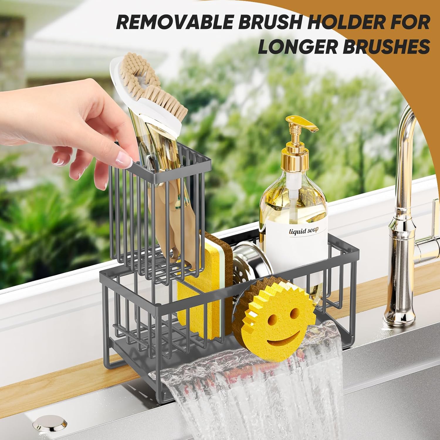 Thumbnail 4 de Taugast Sponge Holder Smiley Face, Self-Draining 🧽