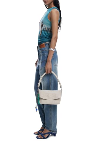 Detalle de Desigual Half Logo Trokel Shoulder Bag Piedra 1 unidad