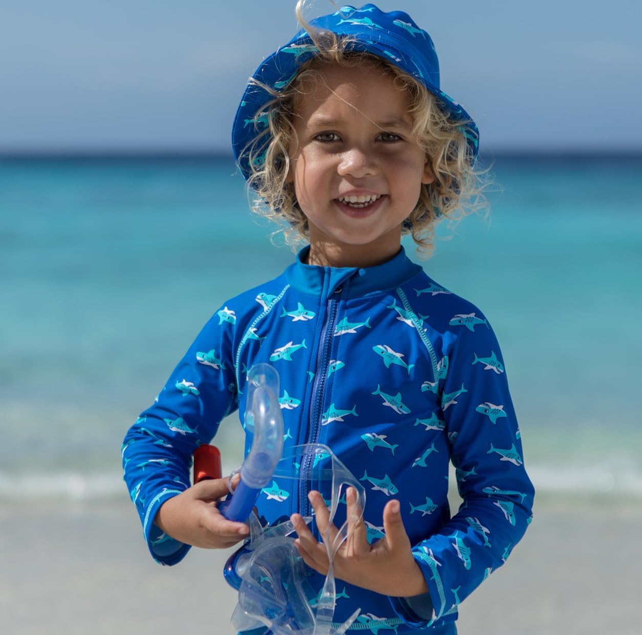 Thumbnail 4 de Playshoes Jungen Bademütze mit UV-Schutz (UPF 50+) – Fischerhut für Strand & Freibad
