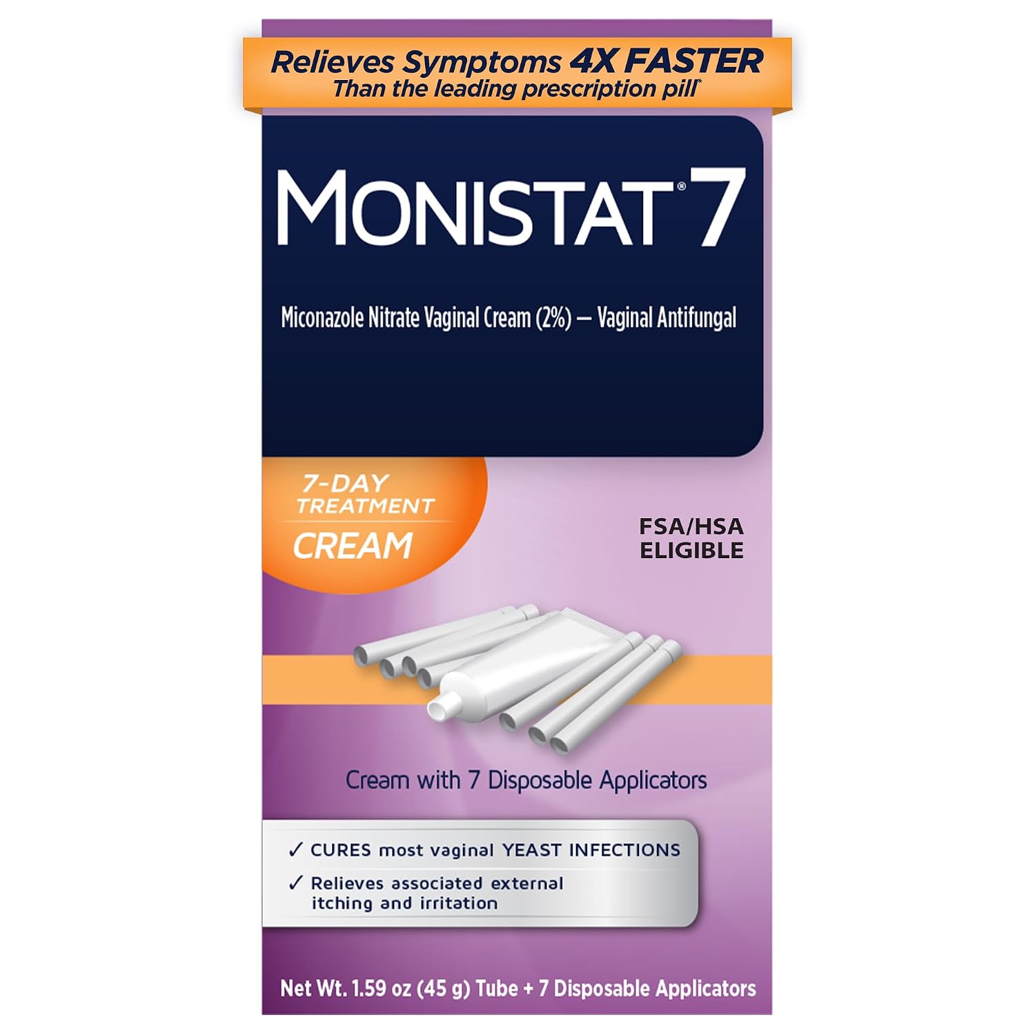 Detalle de Monistat 300625426354 7-Day Yeast Infection Treatment Cream with Miconazole