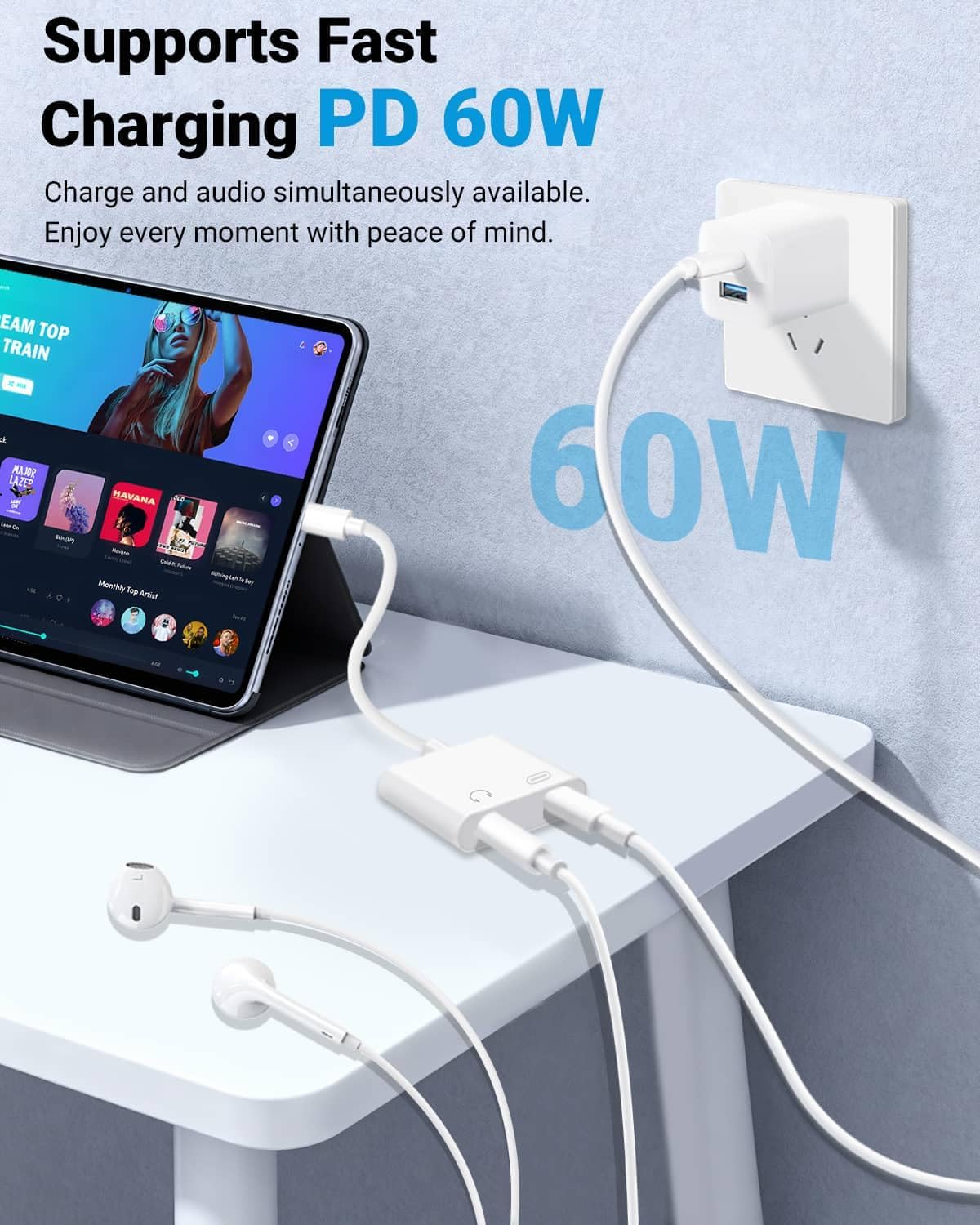 Detalle de Seulliya USB-C to 3.5mm Adapter 2-pack