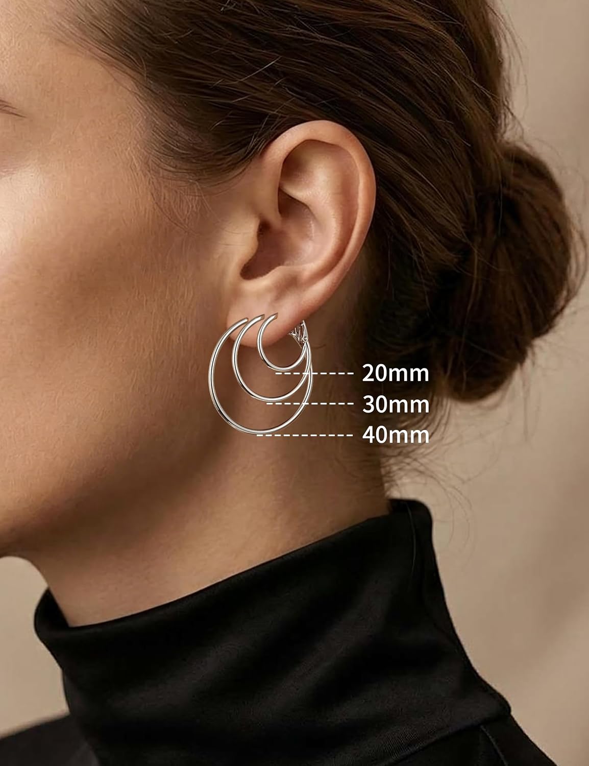 Detalle de Gacimy Hoop Earrings, 14K Gold-Plated