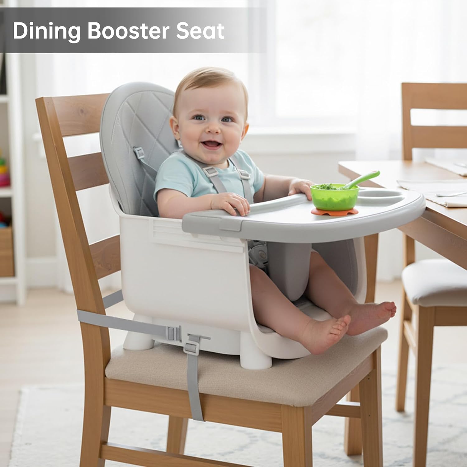 Detalle de TOPOKAY 6-in-1 Convertible Baby Highchair with 5-Point Harness