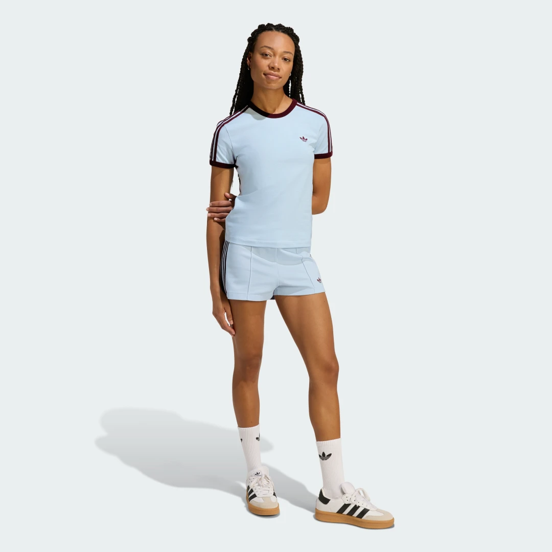 Thumbnail 2 de Camiseta 3 Stripes Slim de Adidas – color Azul