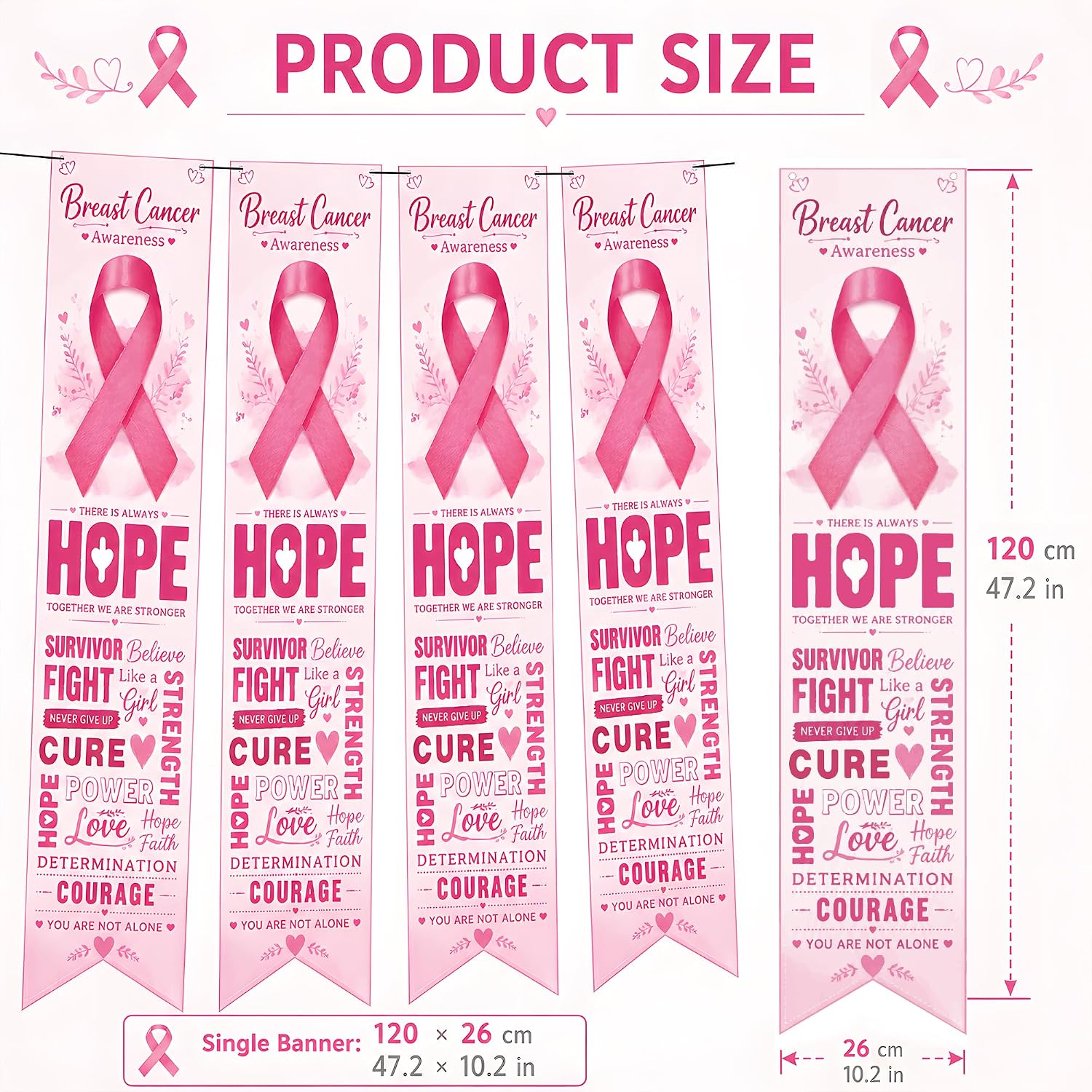 Detalle 2 de Pink Ribbon Breast Cancer Awareness Banner