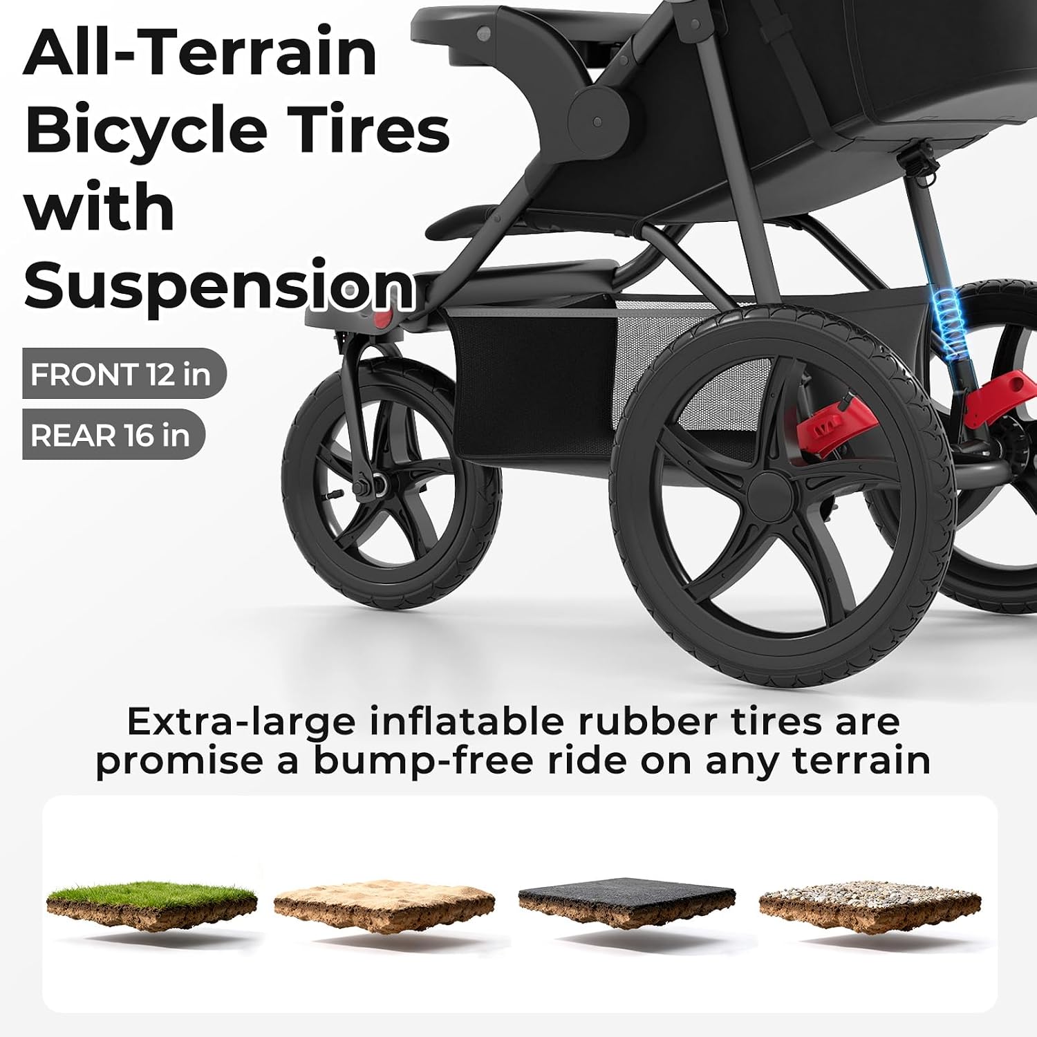 Detalle 2 de INFANS Jogging Stroller, Iron Frame