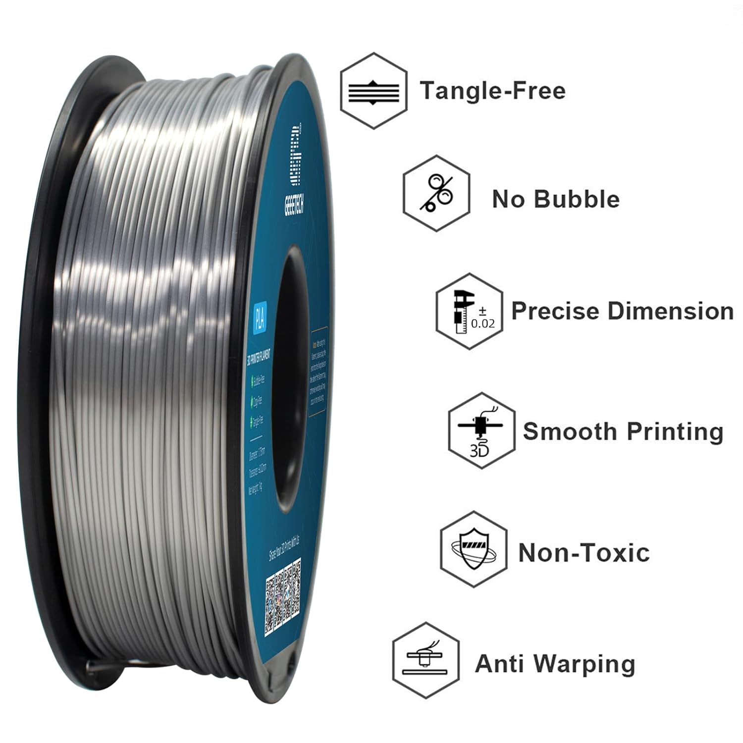 Thumbnail 2 de GEEETECH PLA Filament 1 kg Silk 🧶