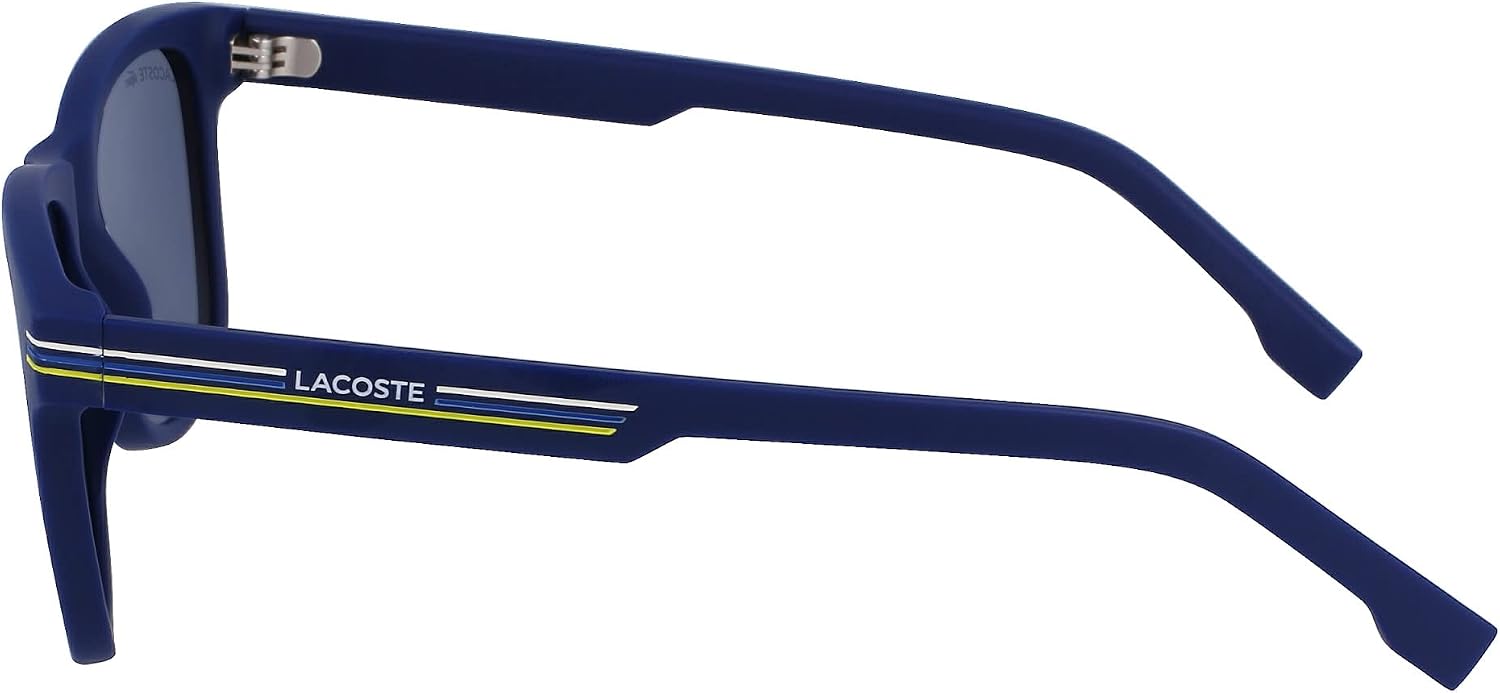 Detalle de Lacoste Sunglasses Homme : lunettes rectangulaires à branches réglables