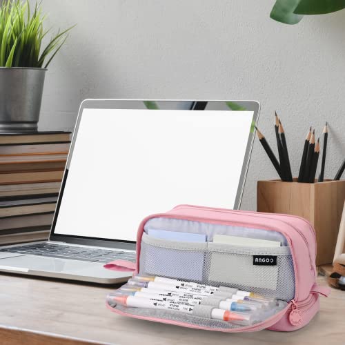 Thumbnail 6 de Sciphylia Trousse Scolaire Grande Capacité – Rose, étui à crayons multi‑poches