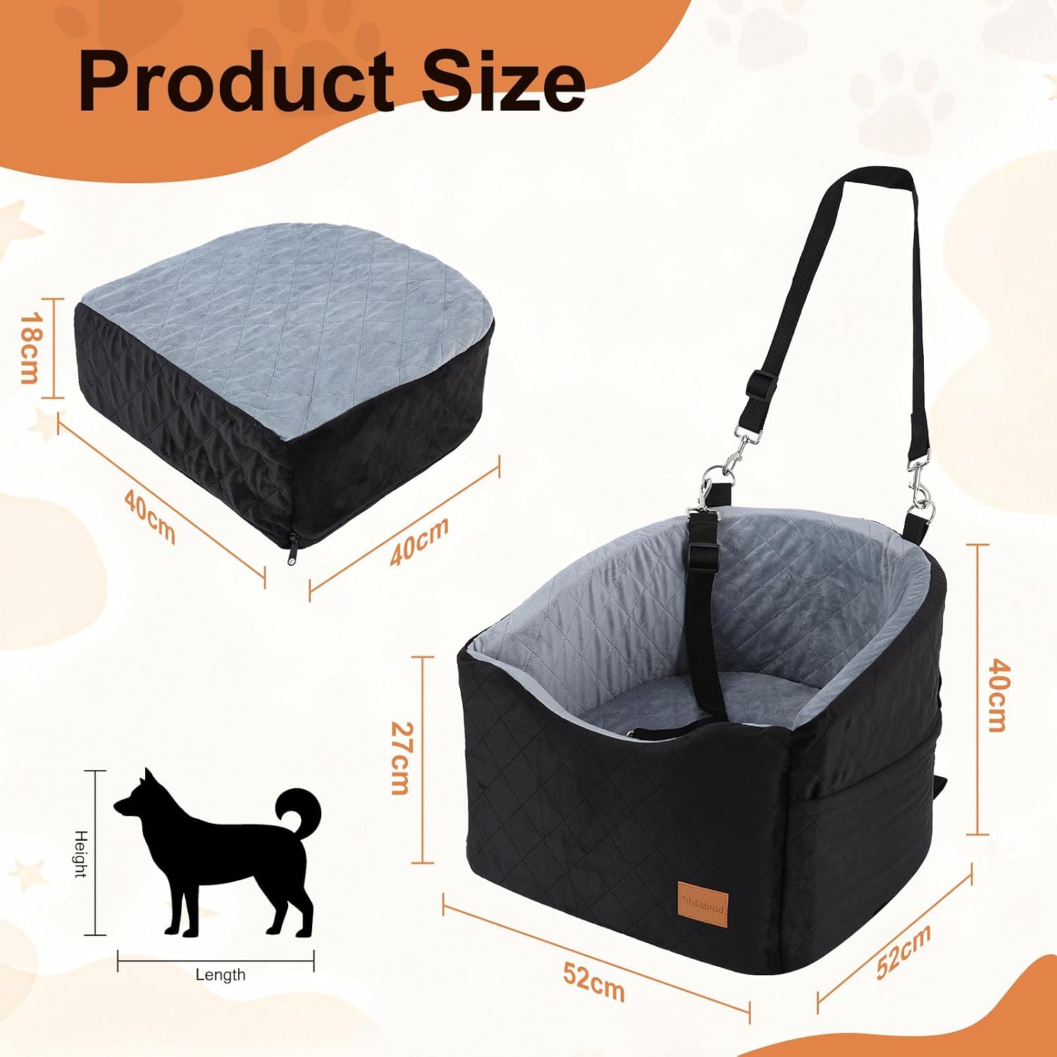 Thumbnail 6 de Trhillsbrad Siège pour chien 13,6 kg