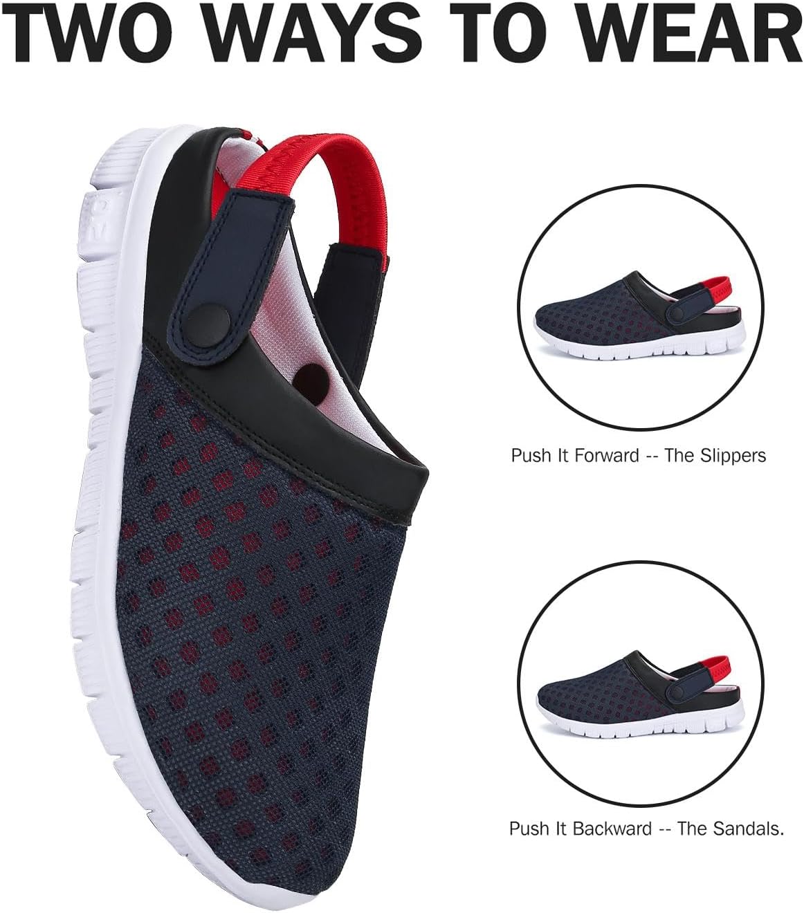 Detalle de SAGUARO Sabots Sandales Respirant – Chaussures de Jardin pour Hommes et Femmes