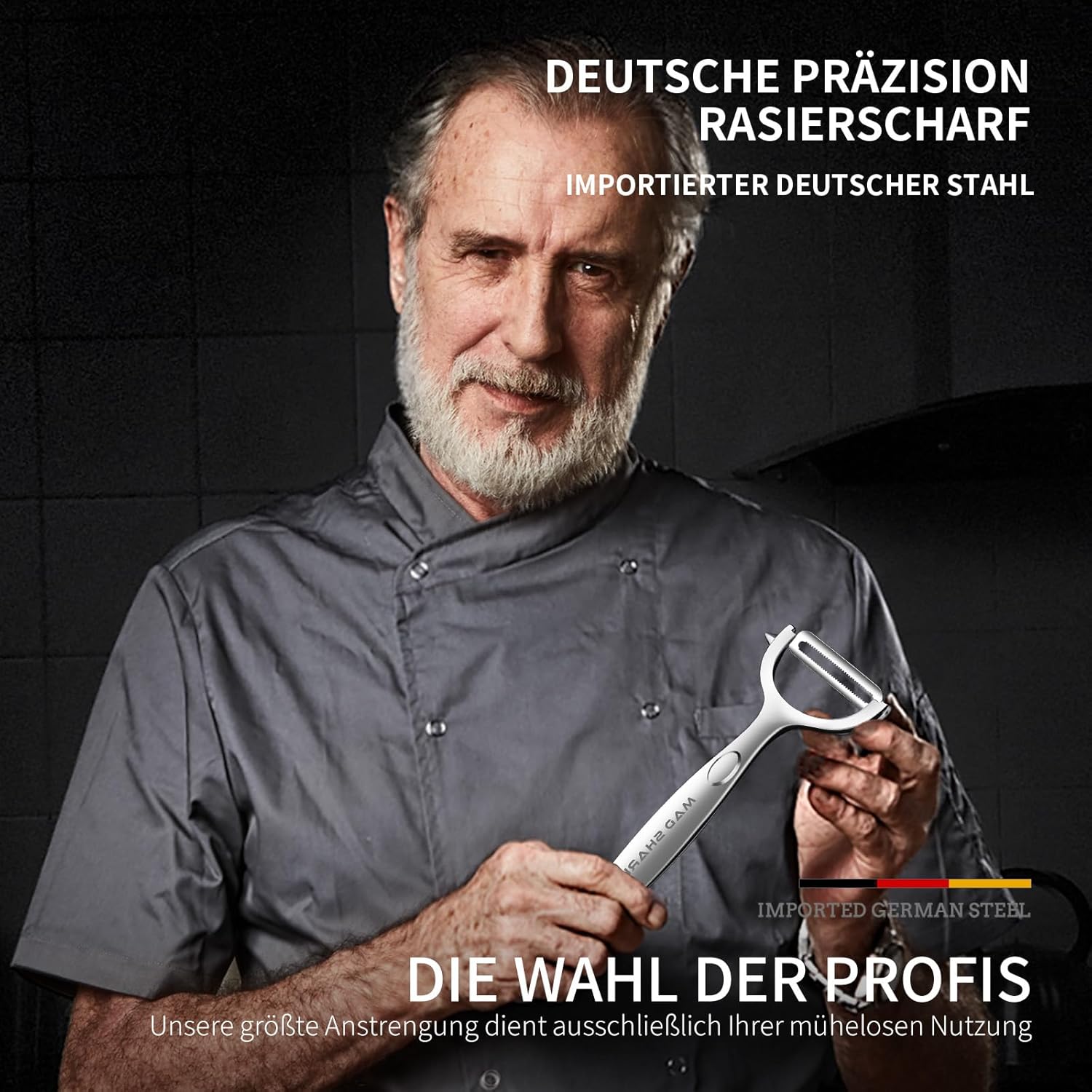 Thumbnail 6 de MAD SHARK Sparschäler-Set 2-teilig (glatte + gezahnte Klinge) aus 304 Edelstahl