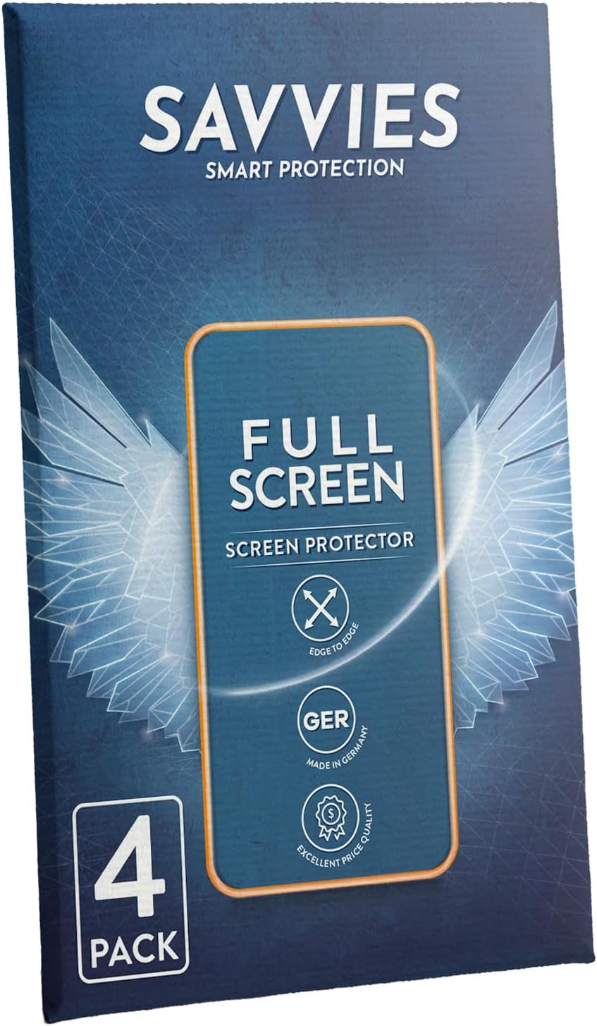 Detalle de Savvies 4 pezzi Full-Screen Pellicola Protettiva per Vaporesso Luxe XR Max 2 – Copertura completa trasparente 3D Curved