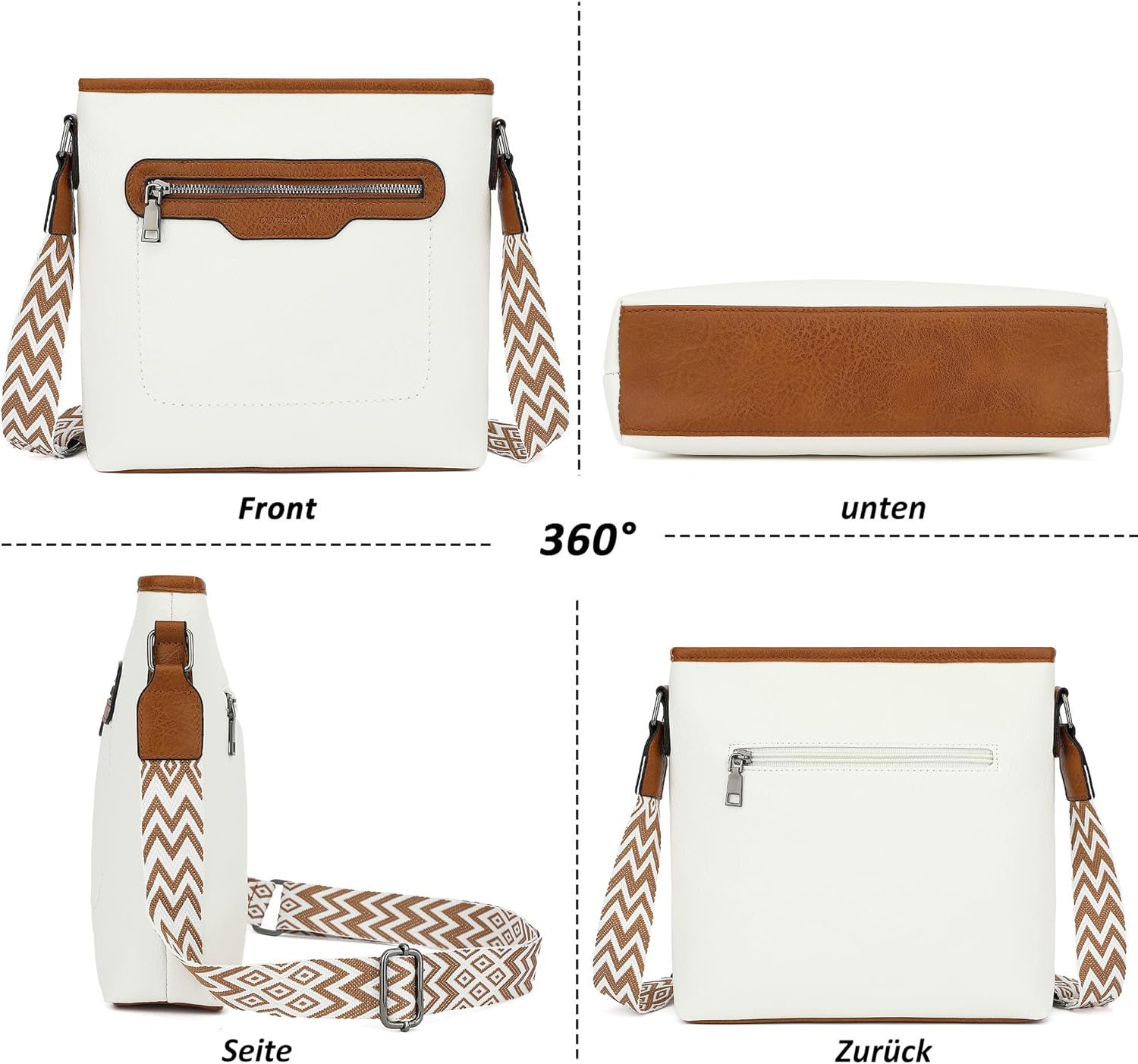 Thumbnail 3 de TANTOMI Umhängetasche Damen – leichte Schultertasche mit verstellbarem Riemen